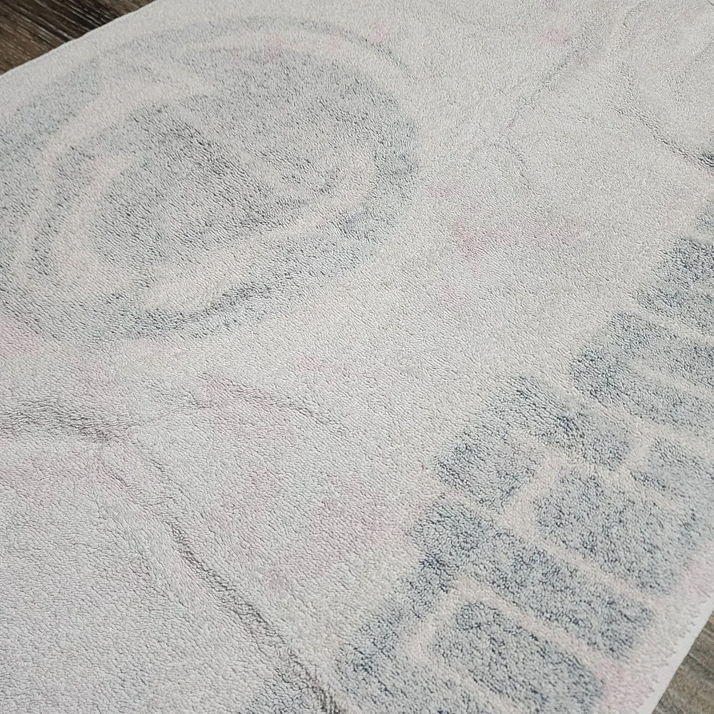 Vintage Penn State University Lions Cotton White Beach Towel 23 x 39 USA Stained